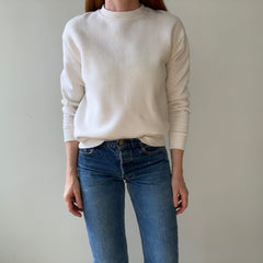 1980s Blank Cream Sweatshirt - !!!!