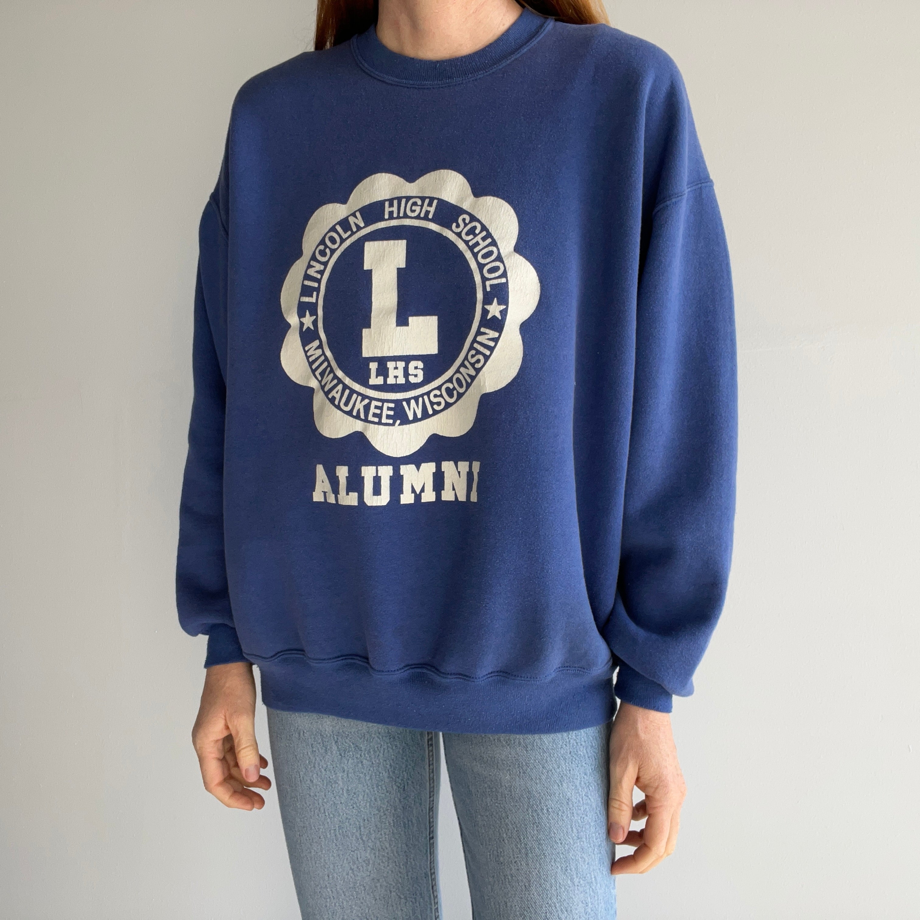 1980s Lincoln High School Milwaukee, Wisconsin Alumni  Sweatshirt