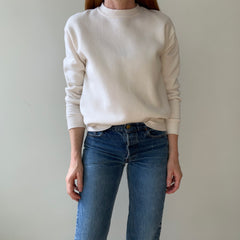 1980s Blank Cream Sweatshirt - !!!!