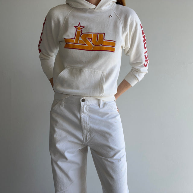 1980s Iowa State University Cyclones pull Over Hoodie