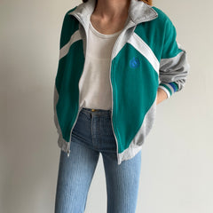 1980s Beverly Hills Sports Club Zip Up Sweatshirt with Pockets