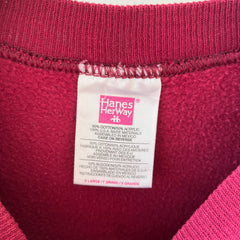 1990s Blank Burgundy Raglan Sweatshirt