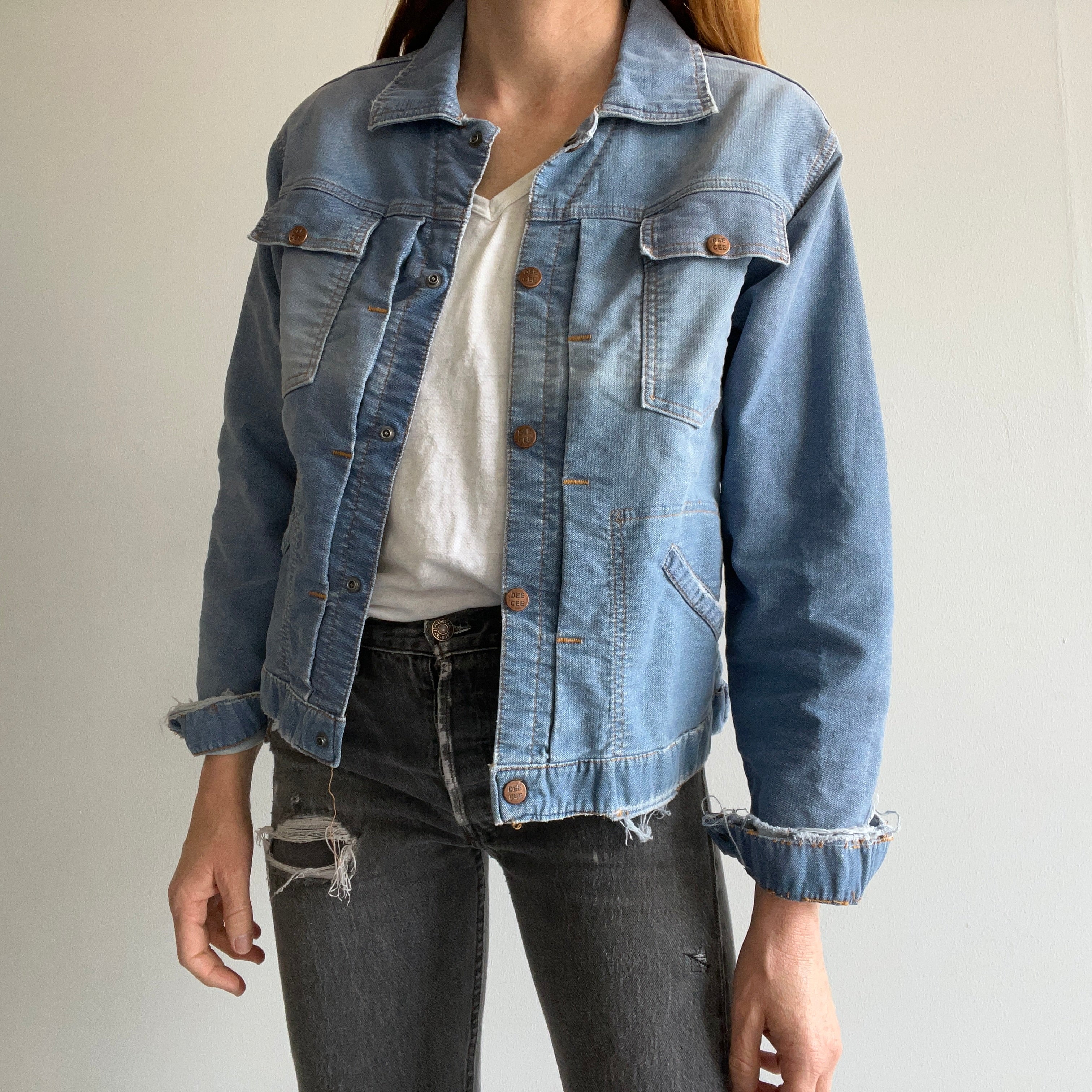 1970/80s Dee Cee Faded and Thrashed Type 1 Style Denim Jacket