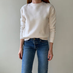1980s Blank Cream Sweatshirt - !!!!