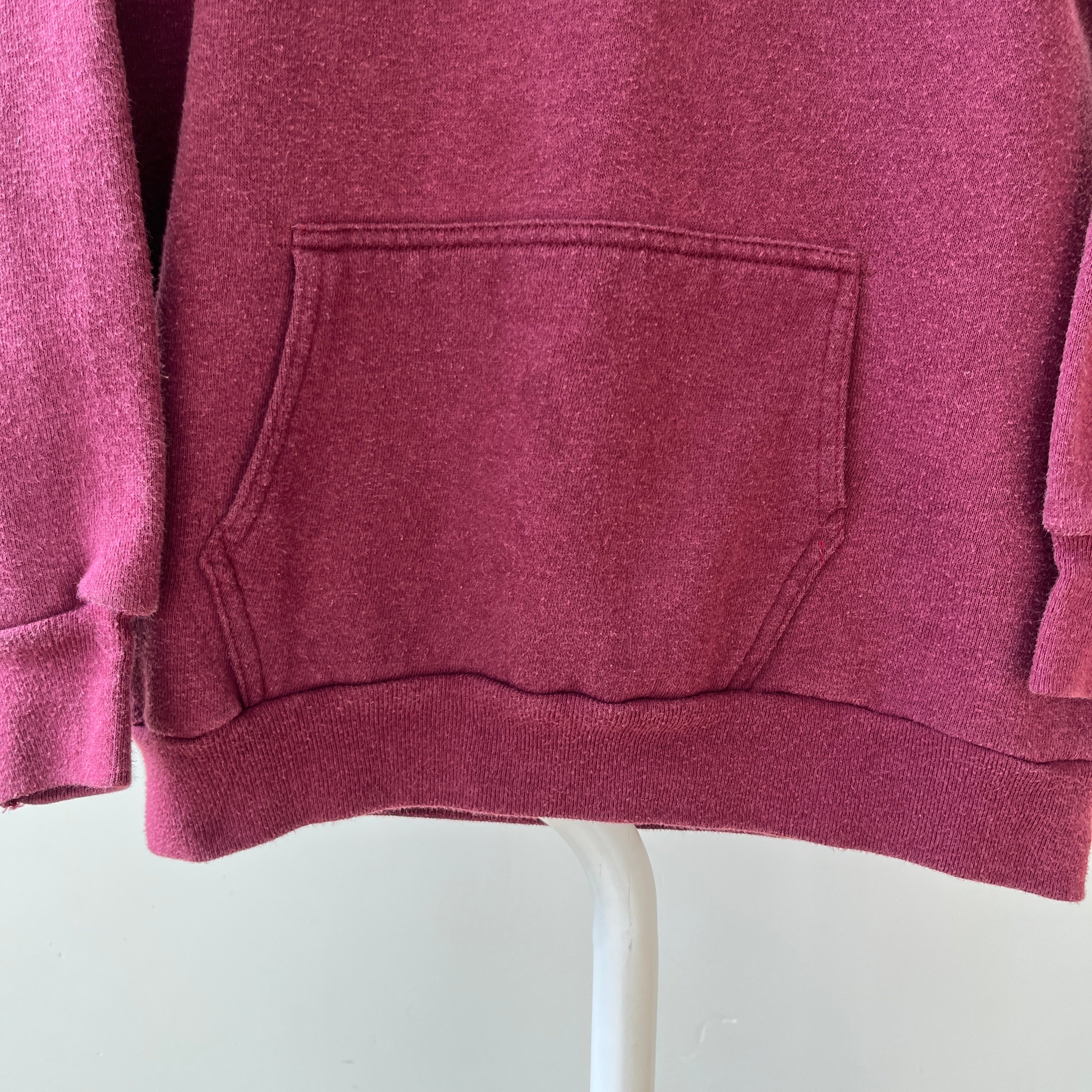 1970s Blank Burgundy Hoodie - !!!!!!!!!!!!!!!