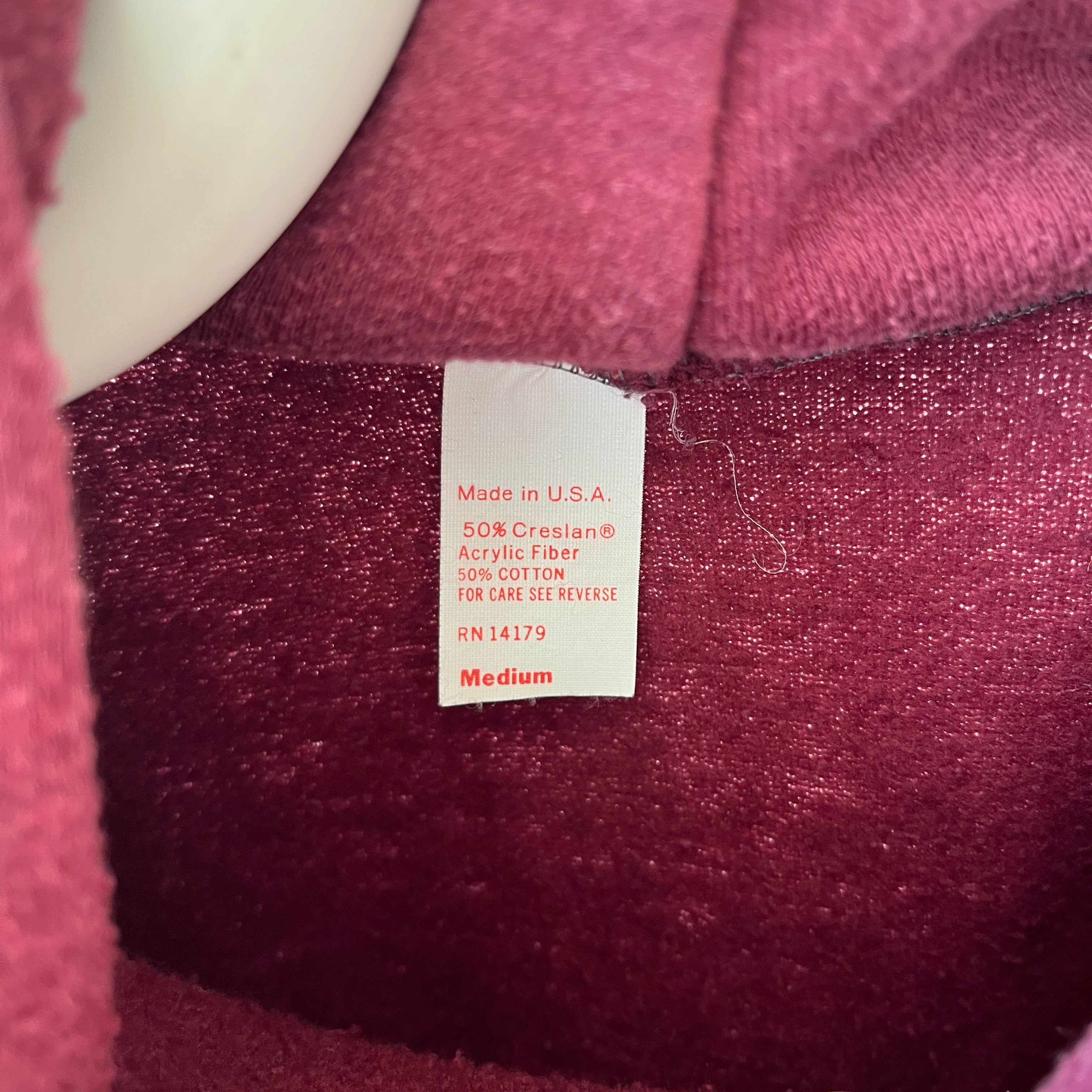 1970s Blank Burgundy Hoodie - !!!!!!!!!!!!!!!