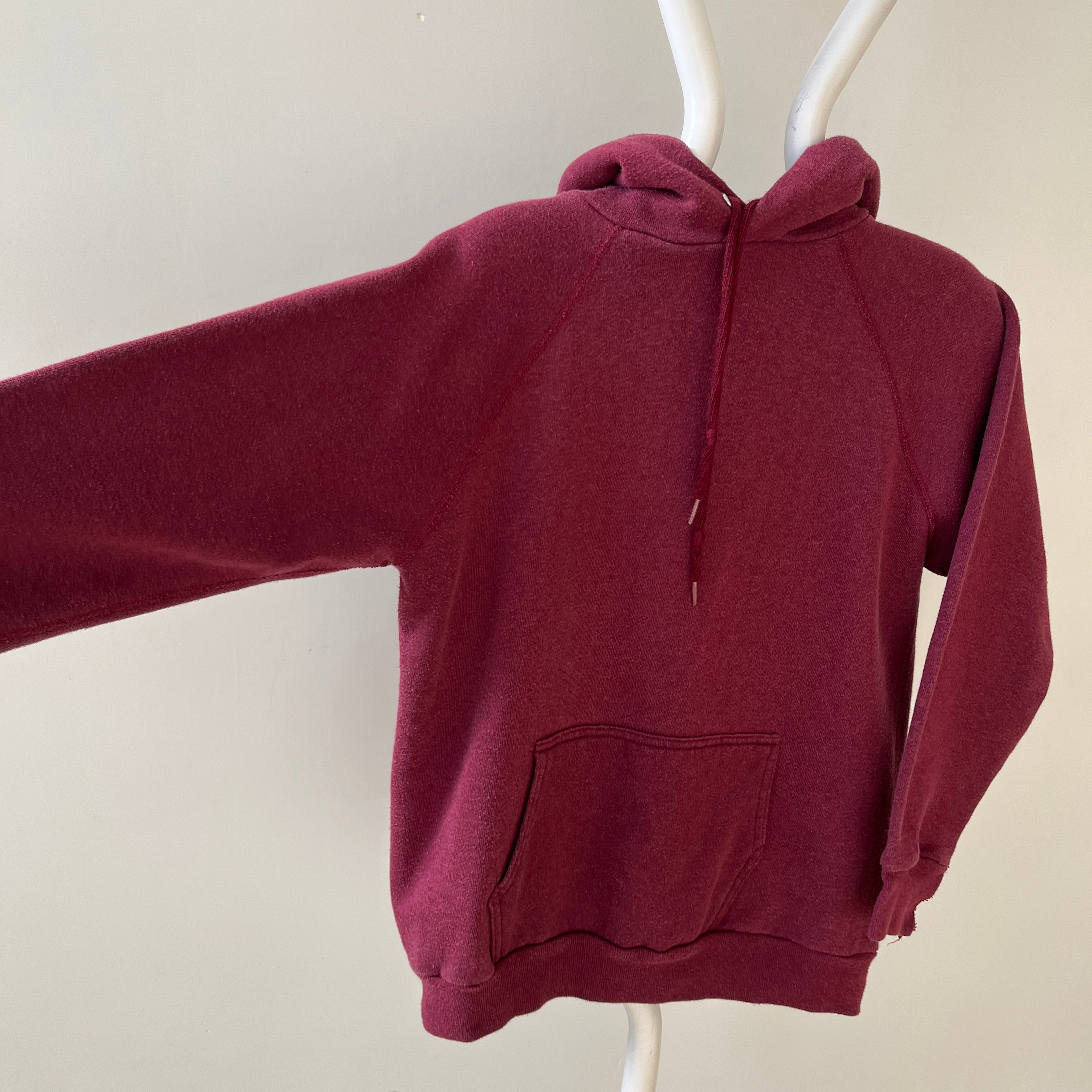 1970s Blank Burgundy Hoodie - !!!!!!!!!!!!!!!