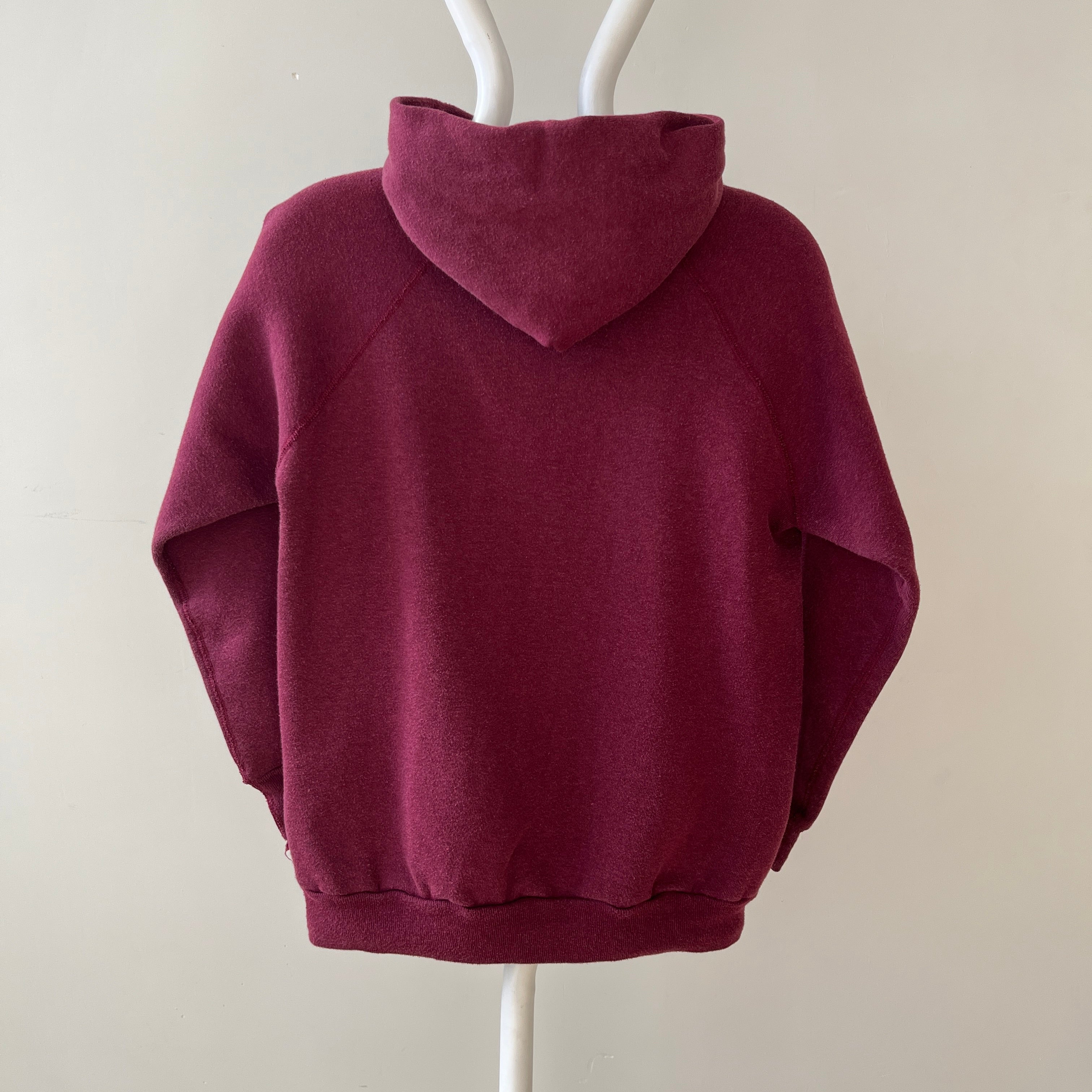 1970s Blank Burgundy Hoodie - !!!!!!!!!!!!!!!