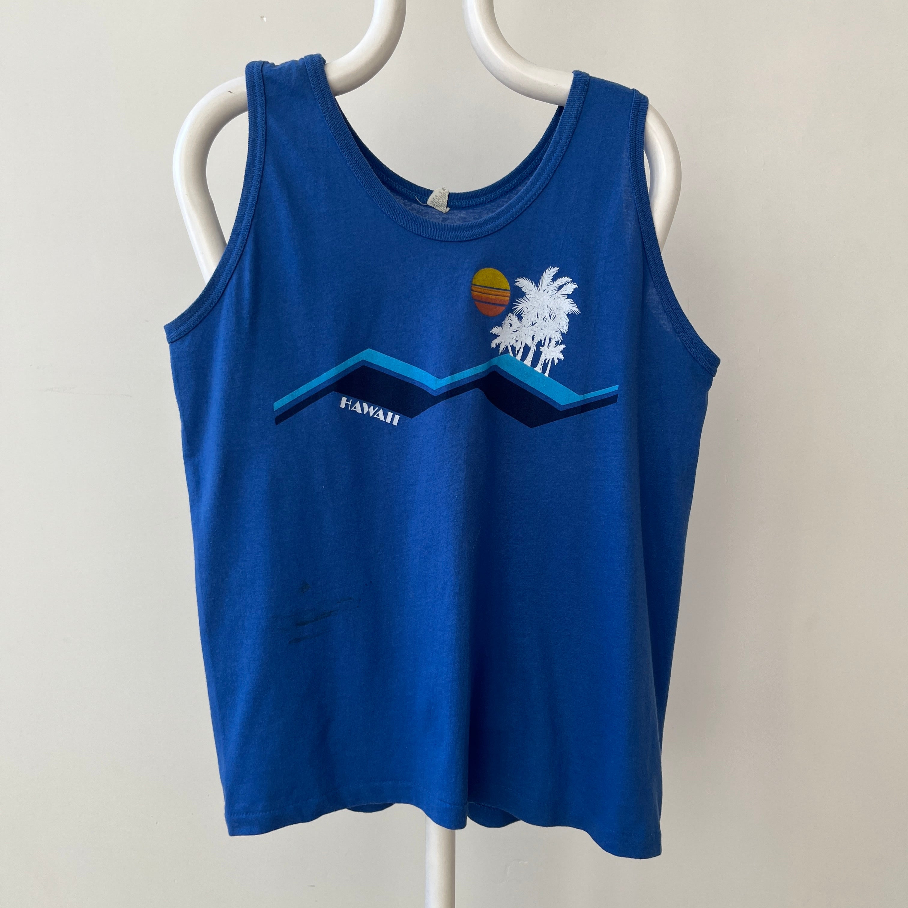 1980s Blue Hawaii Tank Top - THIS!!!