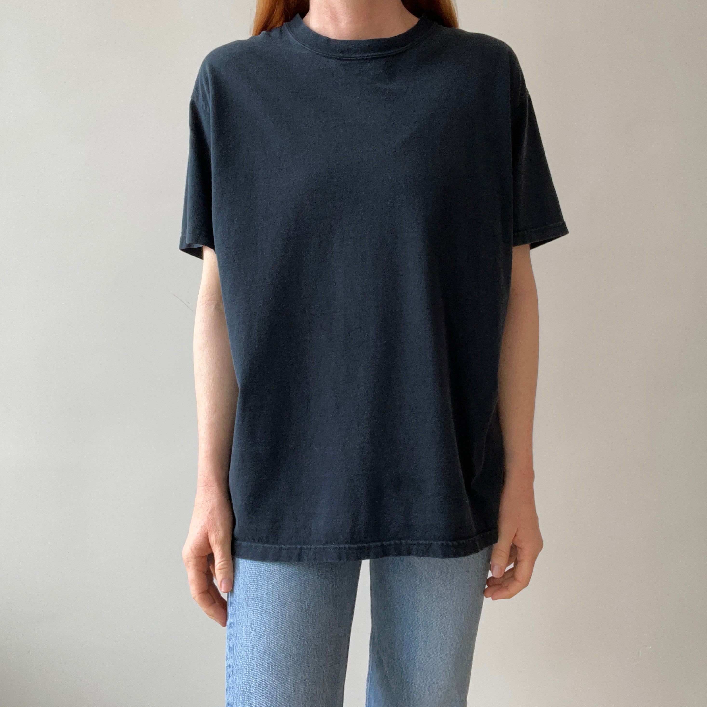 1990s Blank Black T-Shirt