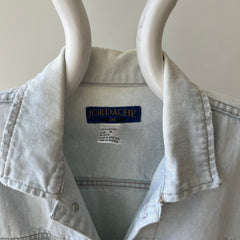 1980s Light Wash Denim Jacket - Jordache Alert