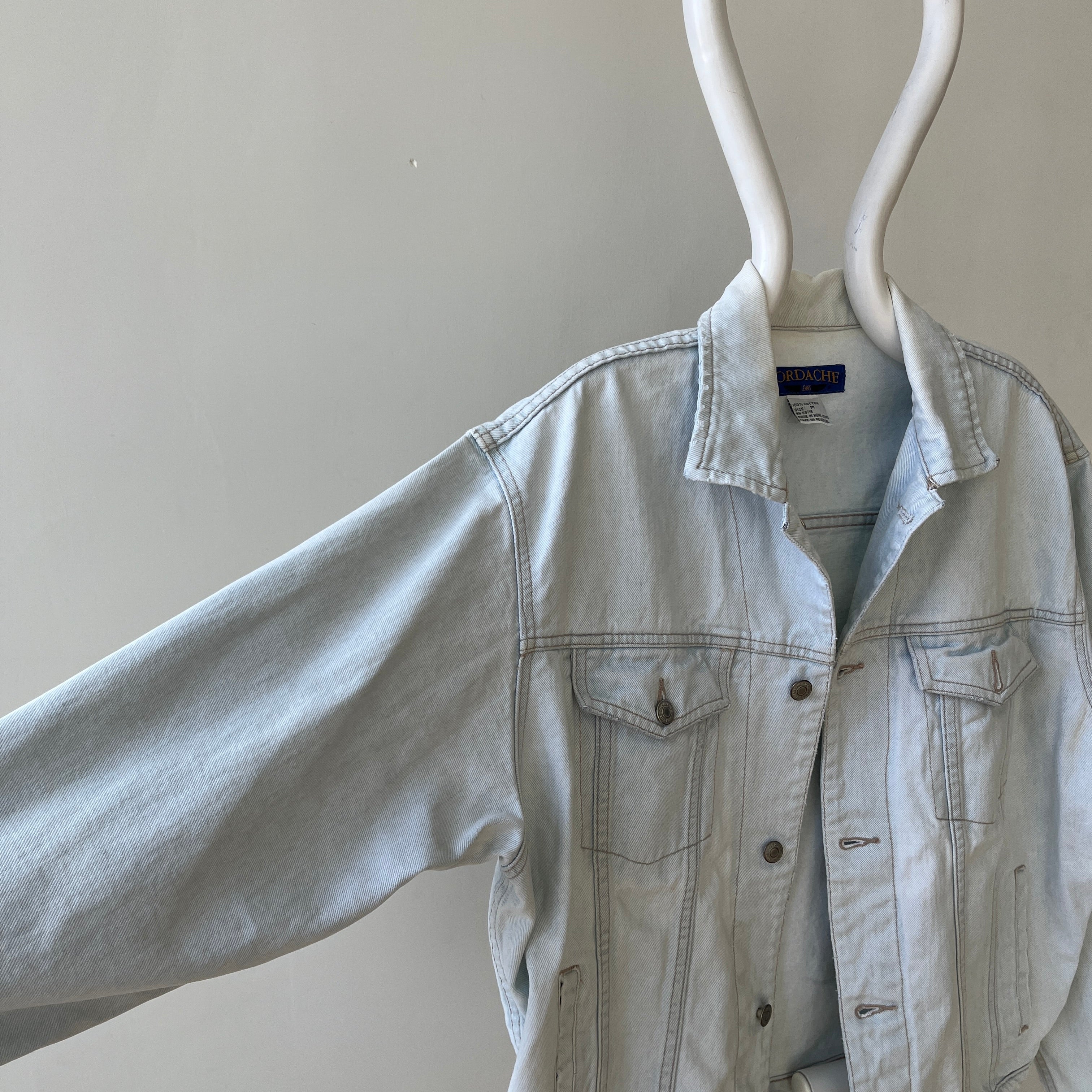 1980s Light Wash Denim Jacket - Jordache Alert