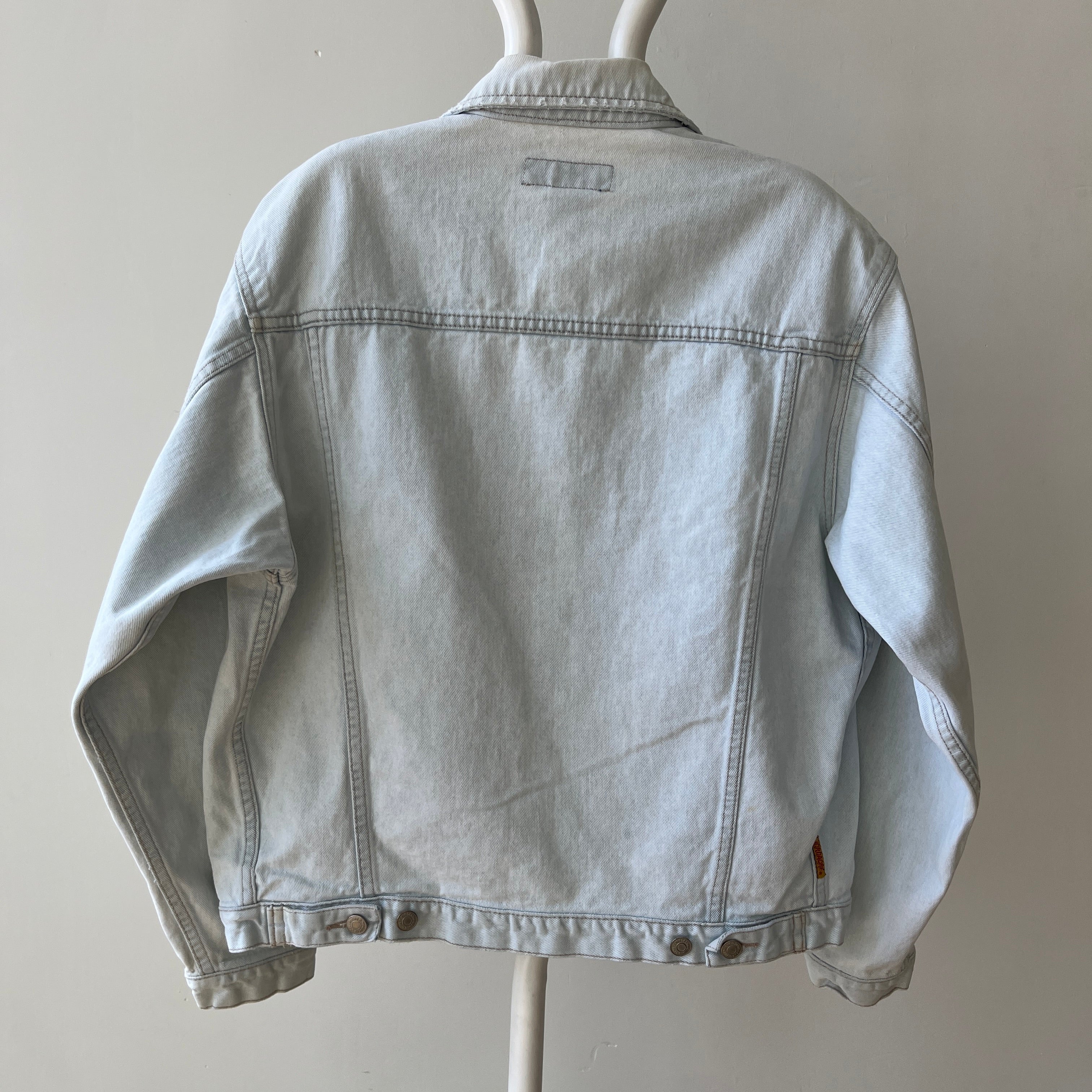 1980s Light Wash Denim Jacket - Jordache Alert