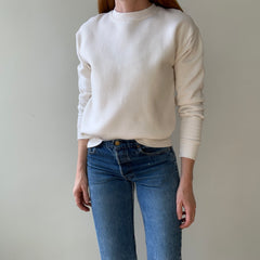 1980s Blank Cream Sweatshirt - !!!!
