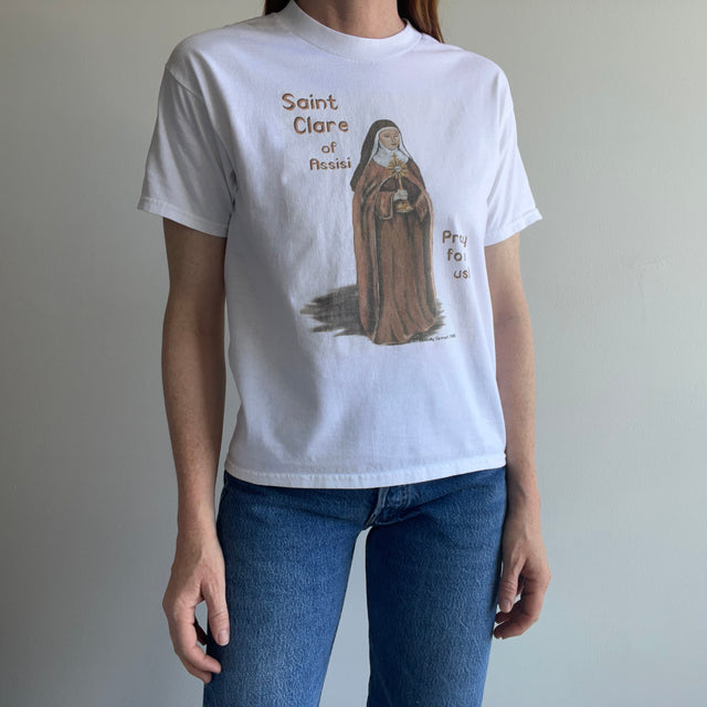 1998 Saint Clare of Assisi Pray For Us T-Shirt