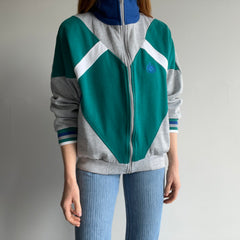 1980s Beverly Hills Sports Club Zip Up Sweatshirt with Pockets