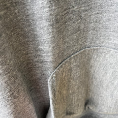 1970/80s Blank Gray Pullover Hoodie by Sportswear - !!!!