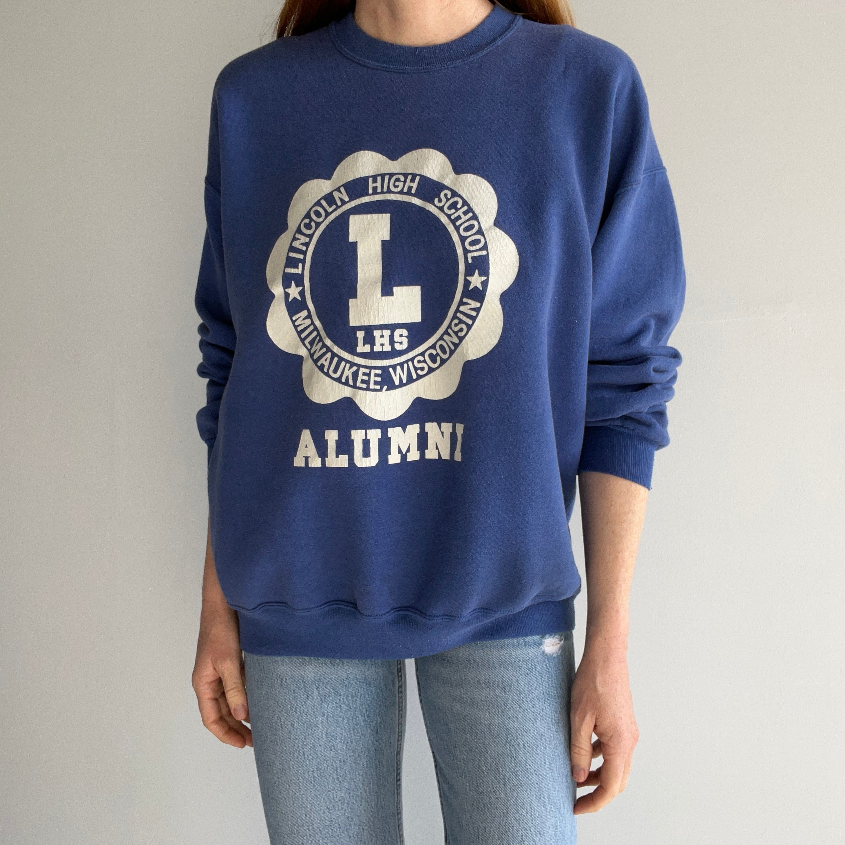 1980s Lincoln High School Milwaukee, Wisconsin Alumni  Sweatshirt