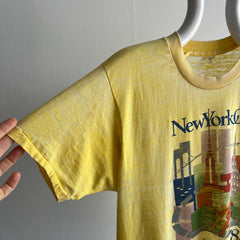 1983 Kappa New York City Marathon SUPER Thinned Out T-Shirt