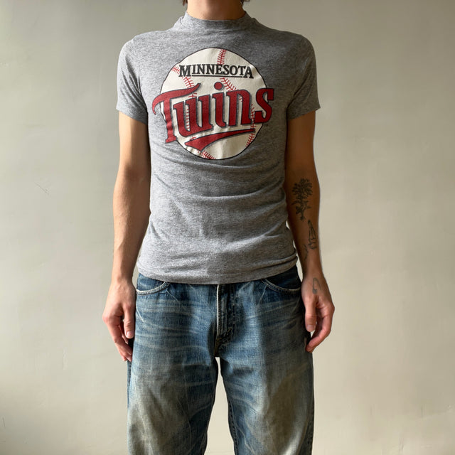 1980s Grey Minnesota Twins T Shirt