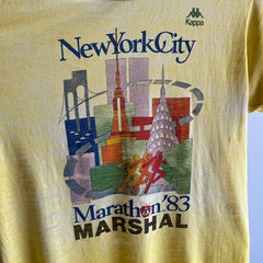 1983 Kappa New York City Marathon SUPER Thinned Out T-Shirt