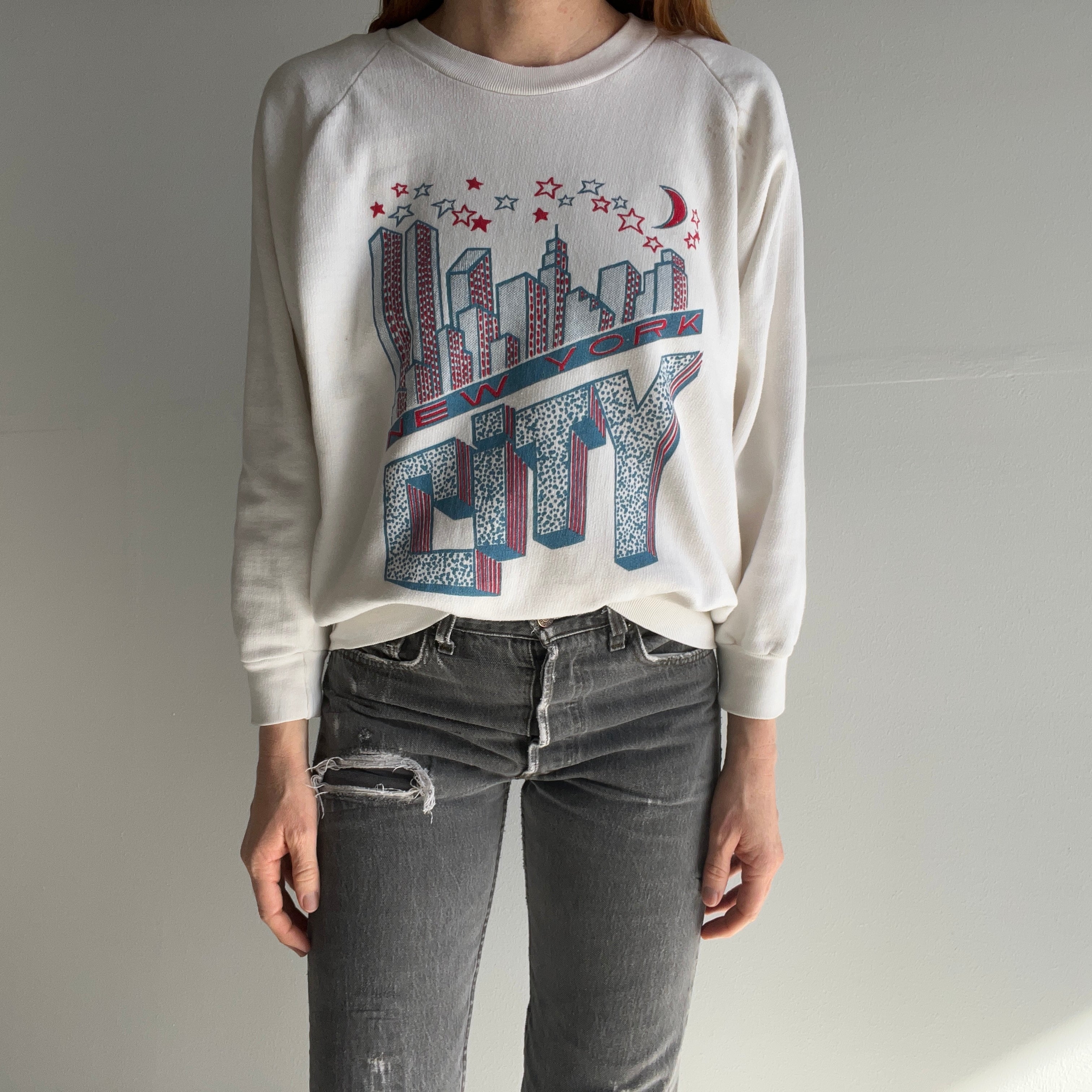 1980s New York City Mostly Cotton Sweatshirt