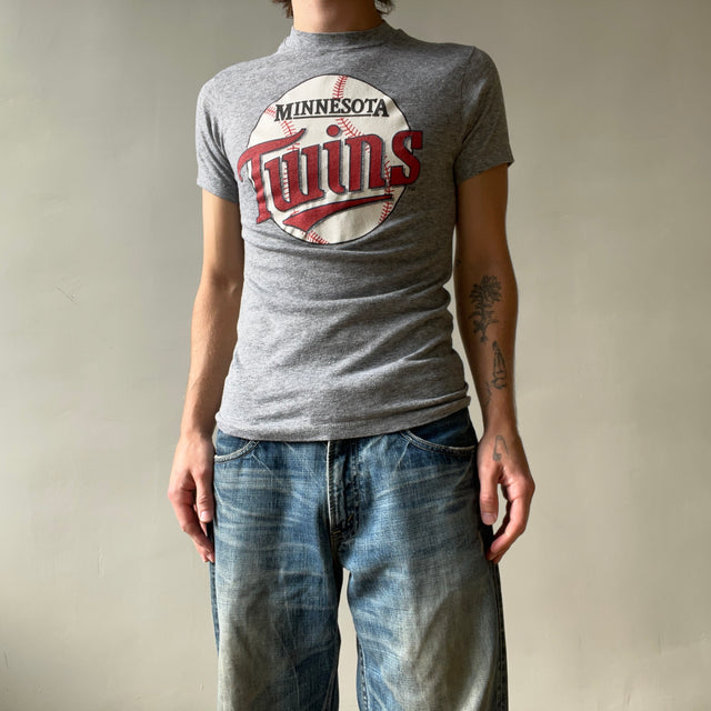 1980s Grey Minnesota Twins T Shirt