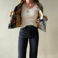 1980s Tapestry Floral Blazer - Silk Lined