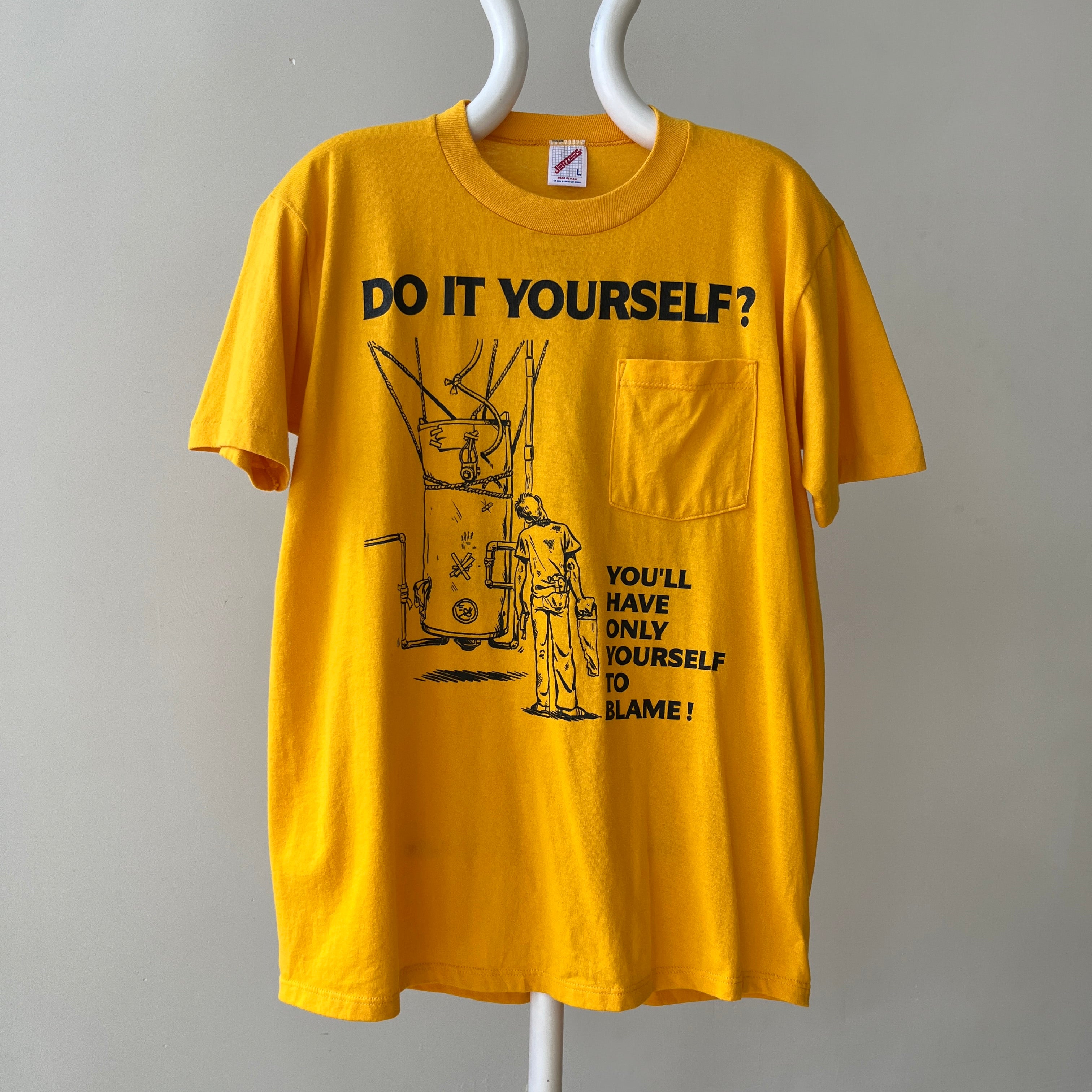 1990s Do It Yourself Plumbing T Shirt - This is so Dad in the 90s
