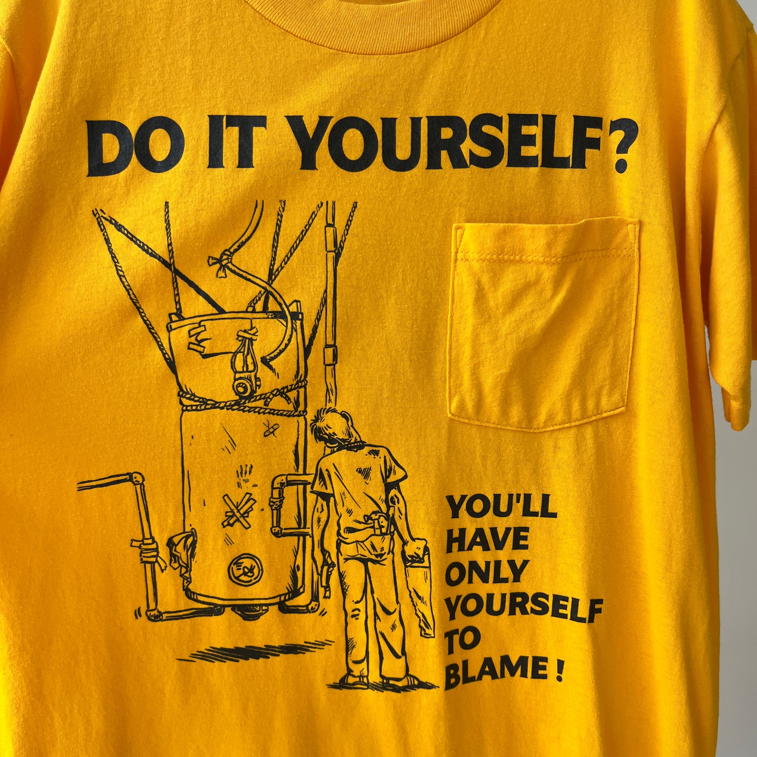 1990s Do It Yourself Plumbing T Shirt - This is so Dad in the 90s