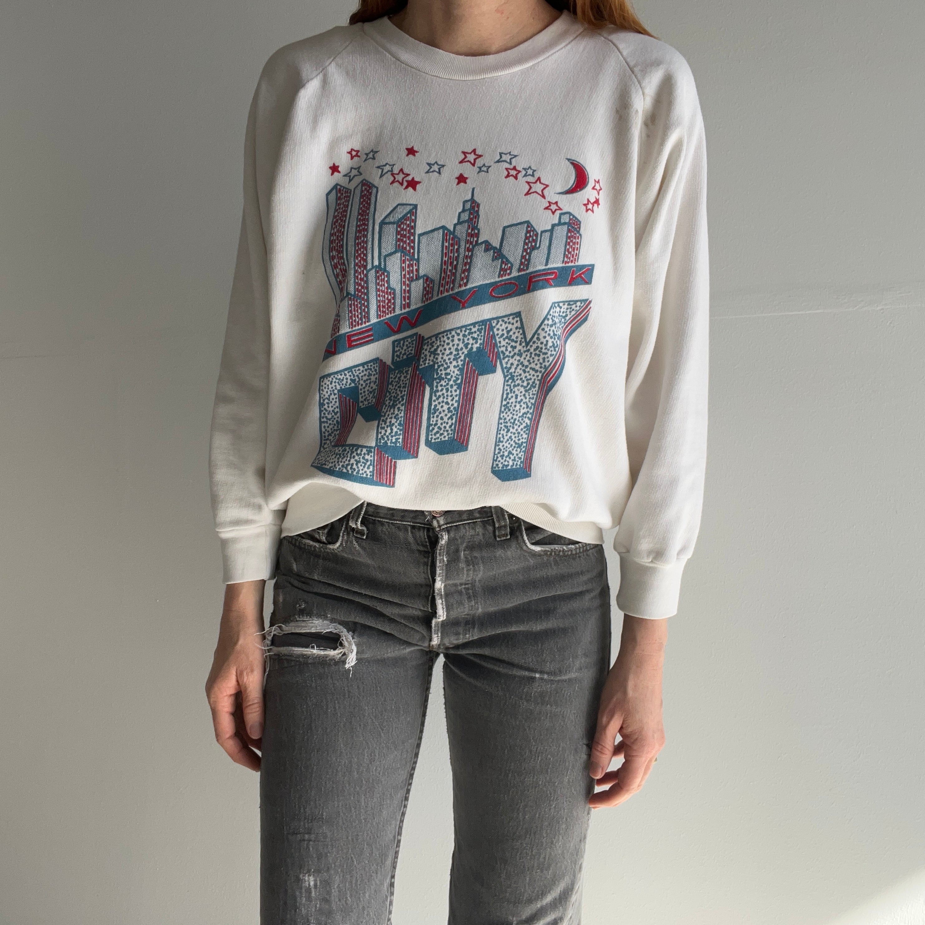 1980s New York City Mostly Cotton Sweatshirt