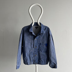 1989 Esprit Denim Jacket with Pinstriped Lining  - !!!