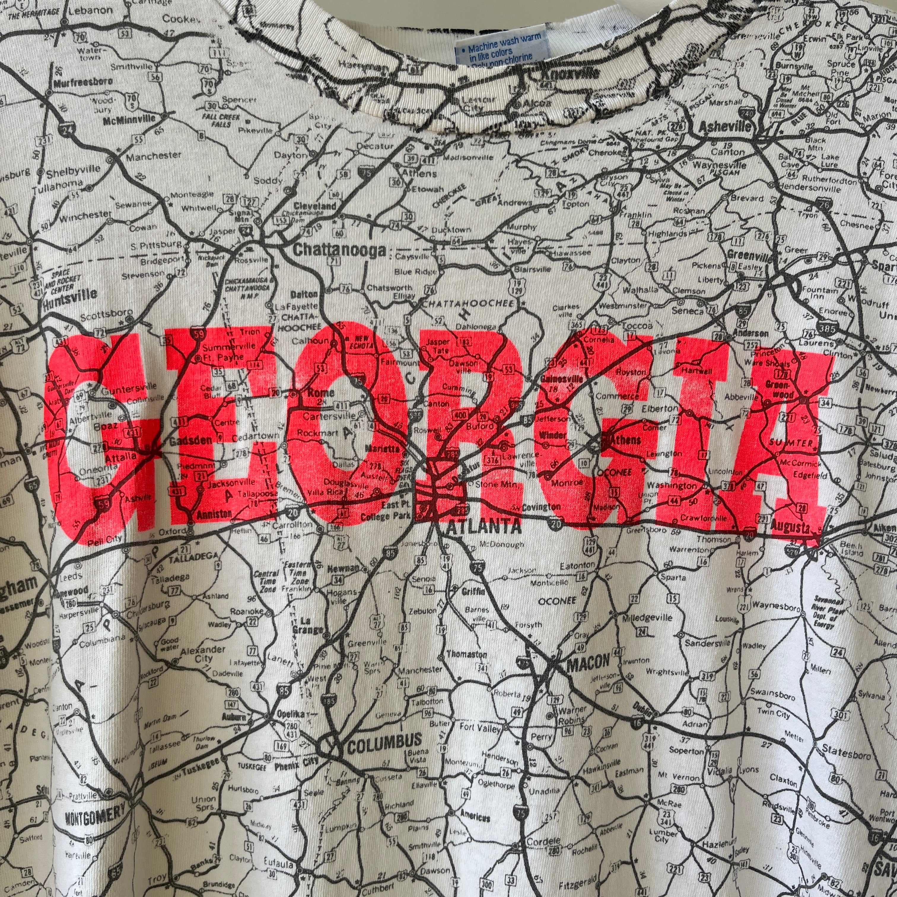 1991 All Over Print Georgia T Shirt
