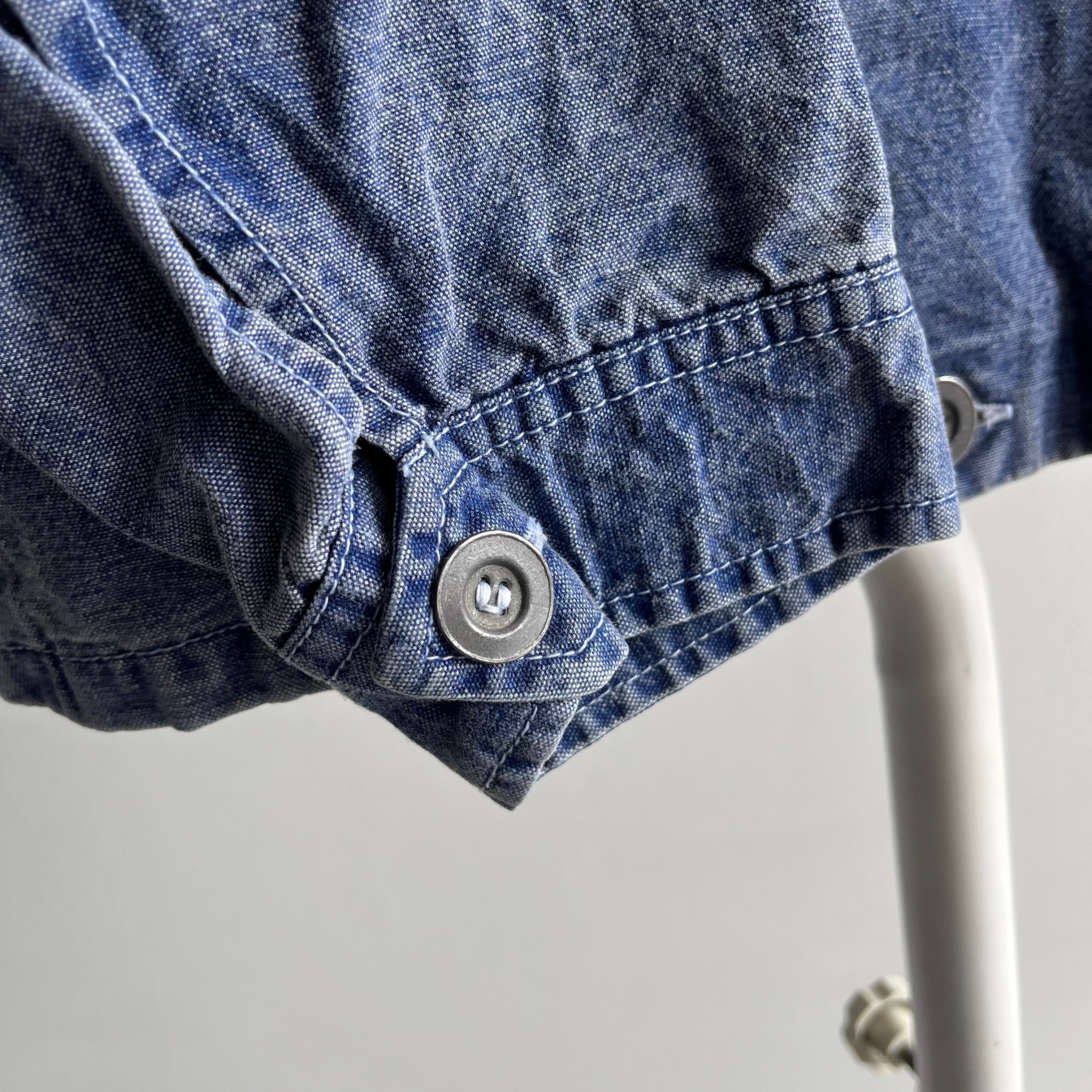 1989 Esprit Denim Jacket with Pinstriped Lining  - !!!