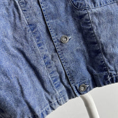 1989 Esprit Denim Jacket with Pinstriped Lining  - !!!