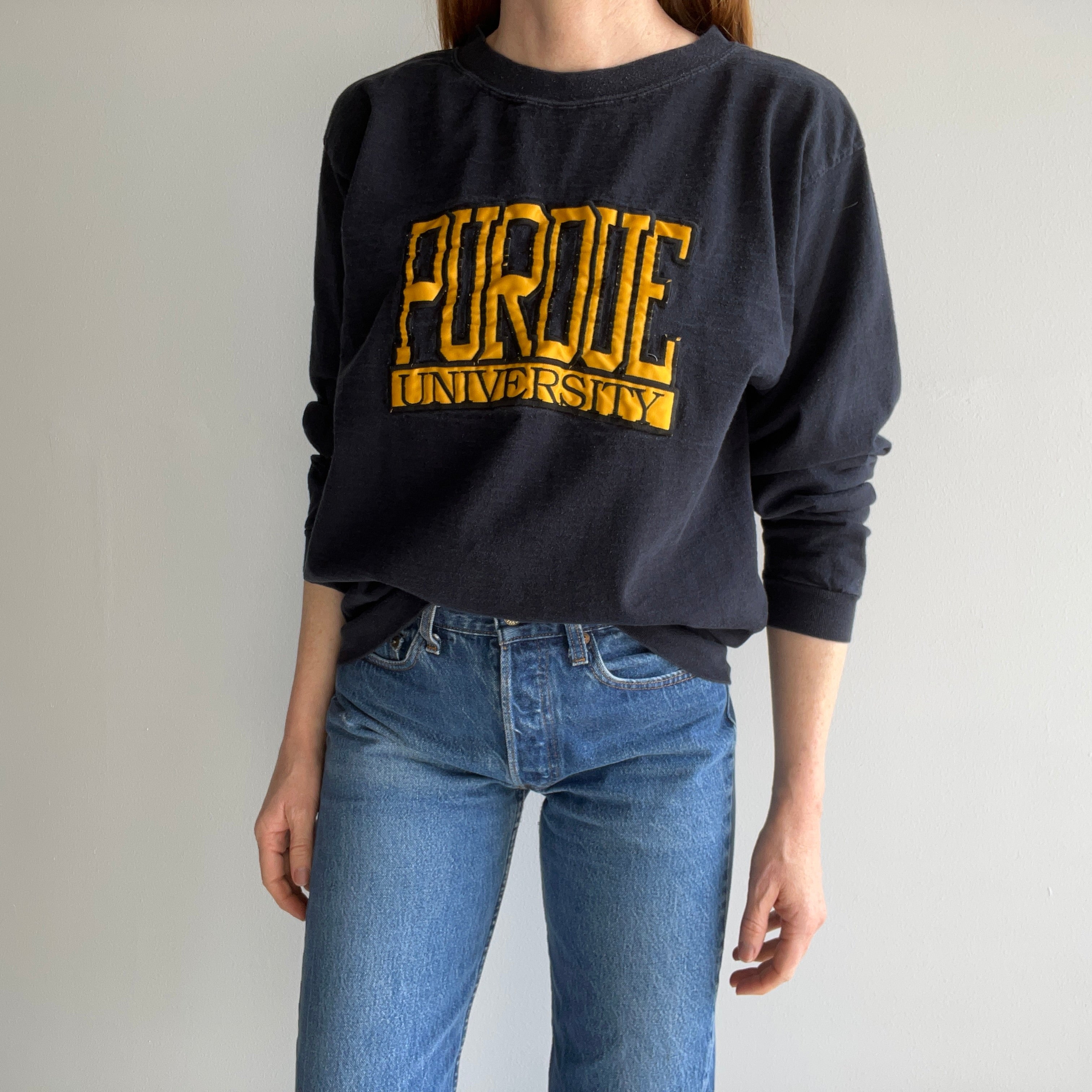 1980/90s Purdue Long Sleeve Shirt/Sweatshirt