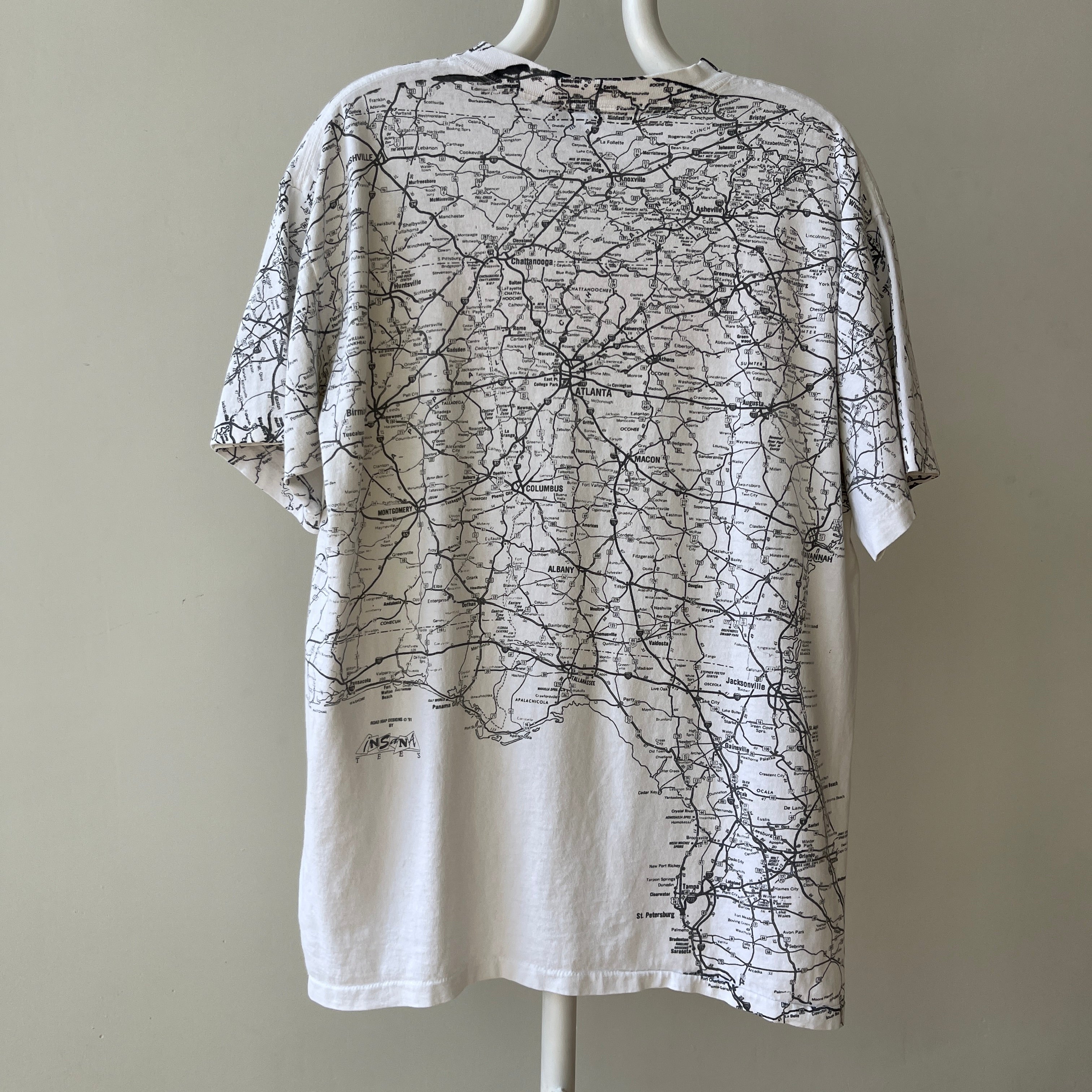 1991 All Over Print Georgia T Shirt