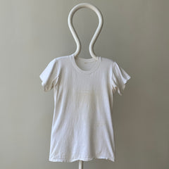 T-shirt teinté de peinture noire vierge des années 00