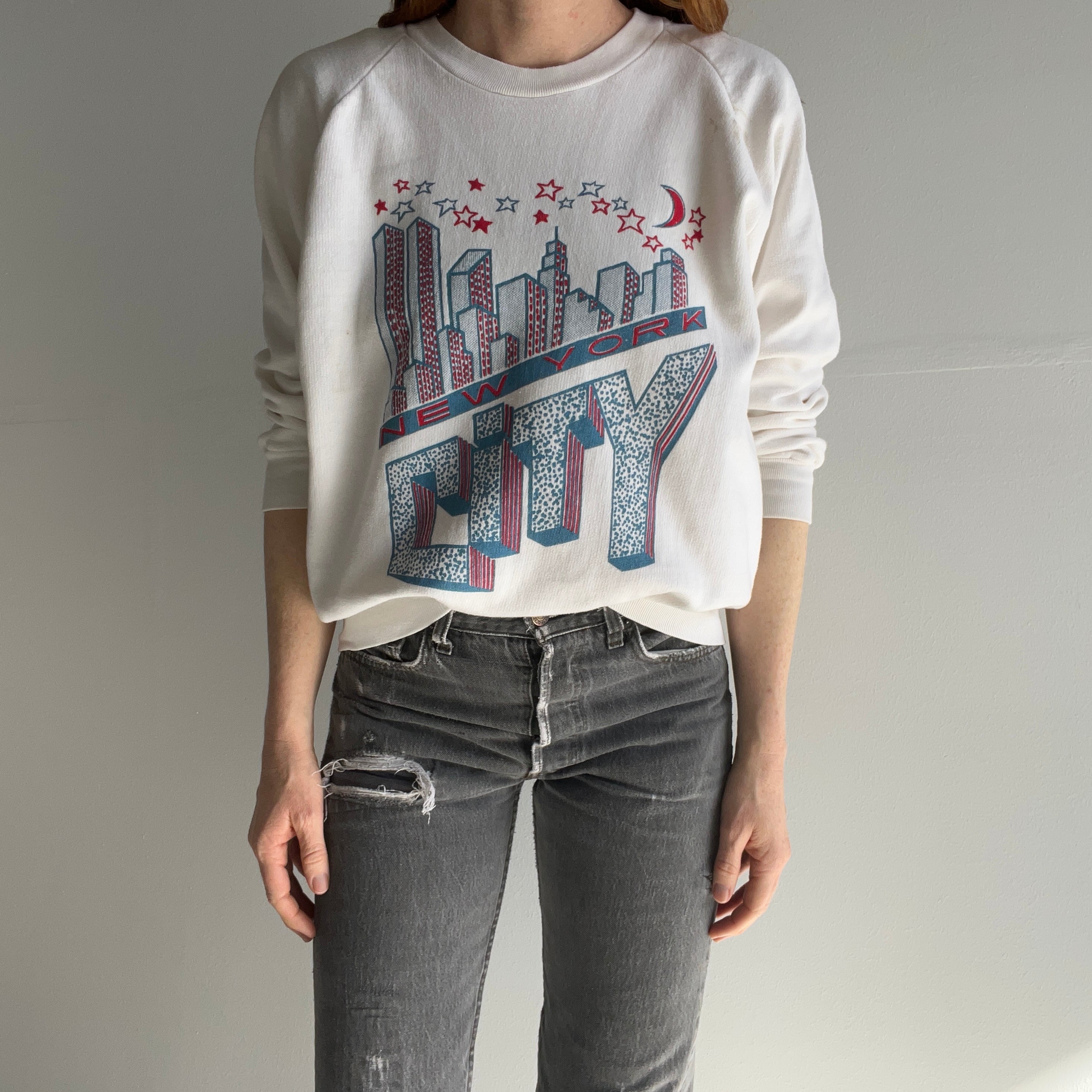 1980s New York City Mostly Cotton Sweatshirt