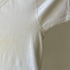 T-shirt teinté de peinture noire vierge des années 00