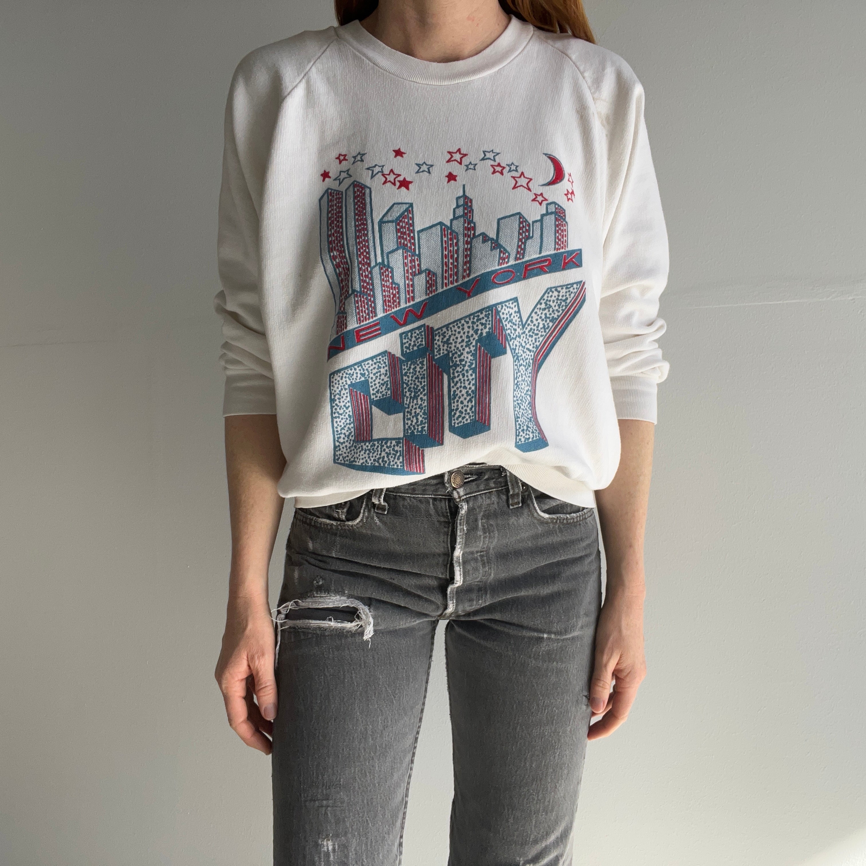 1980s New York City Mostly Cotton Sweatshirt