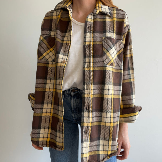 1970s Big Mac !!!!! Yellow and Brown Flannel