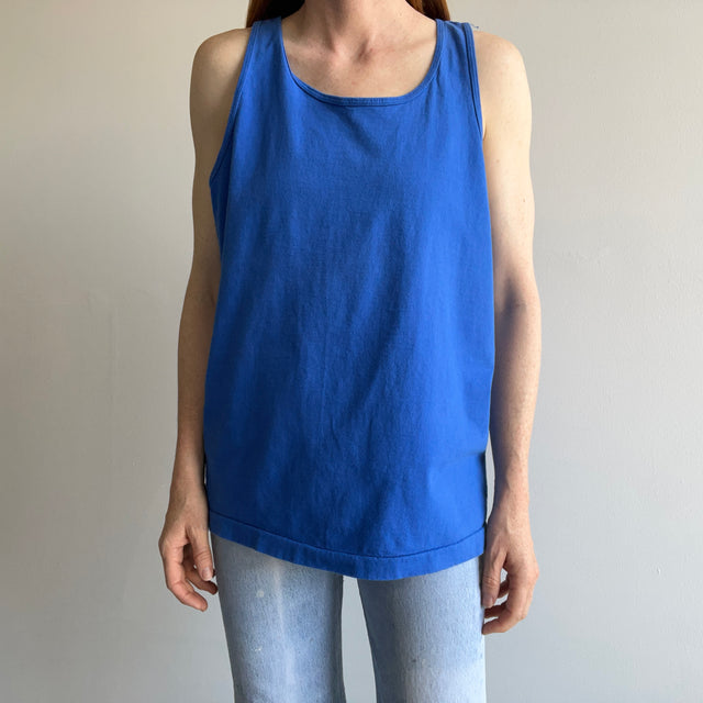 1980s Dodger Blue Cotton Tank Top by FOTL