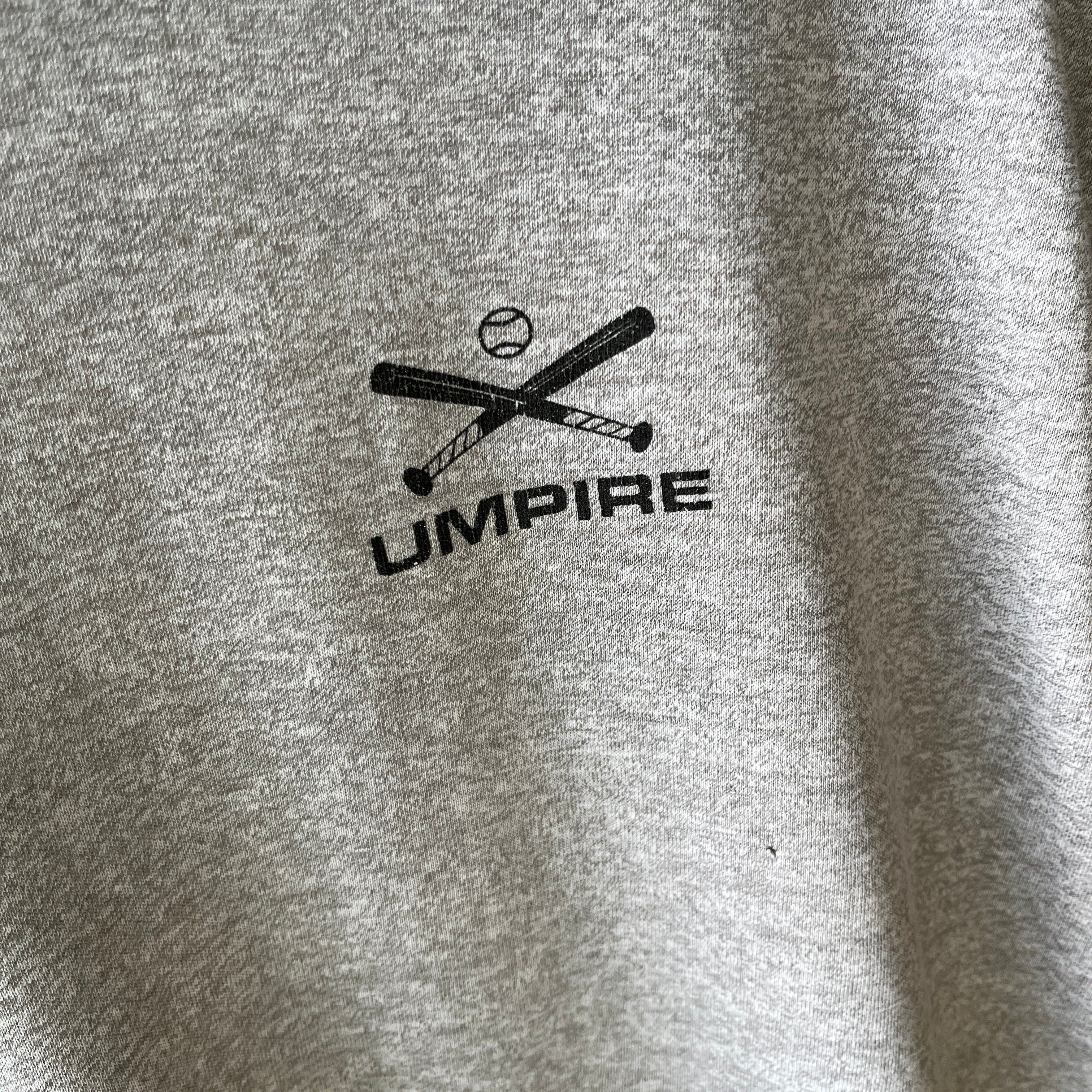 1970/80s Umpire Thinned Out Soft and Slouchy Ring T-Shirt