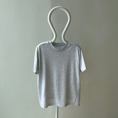 1980s Blank Light Gray Thin Single Stitch T-Shirt