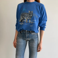 1991 Thinned Out and Worn Wolf Sweatshirt