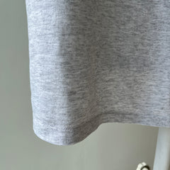 1980s Blank Light Gray Thin Single Stitch T-Shirt