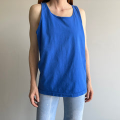 1980s Dodger Blue Cotton Tank Top by FOTL