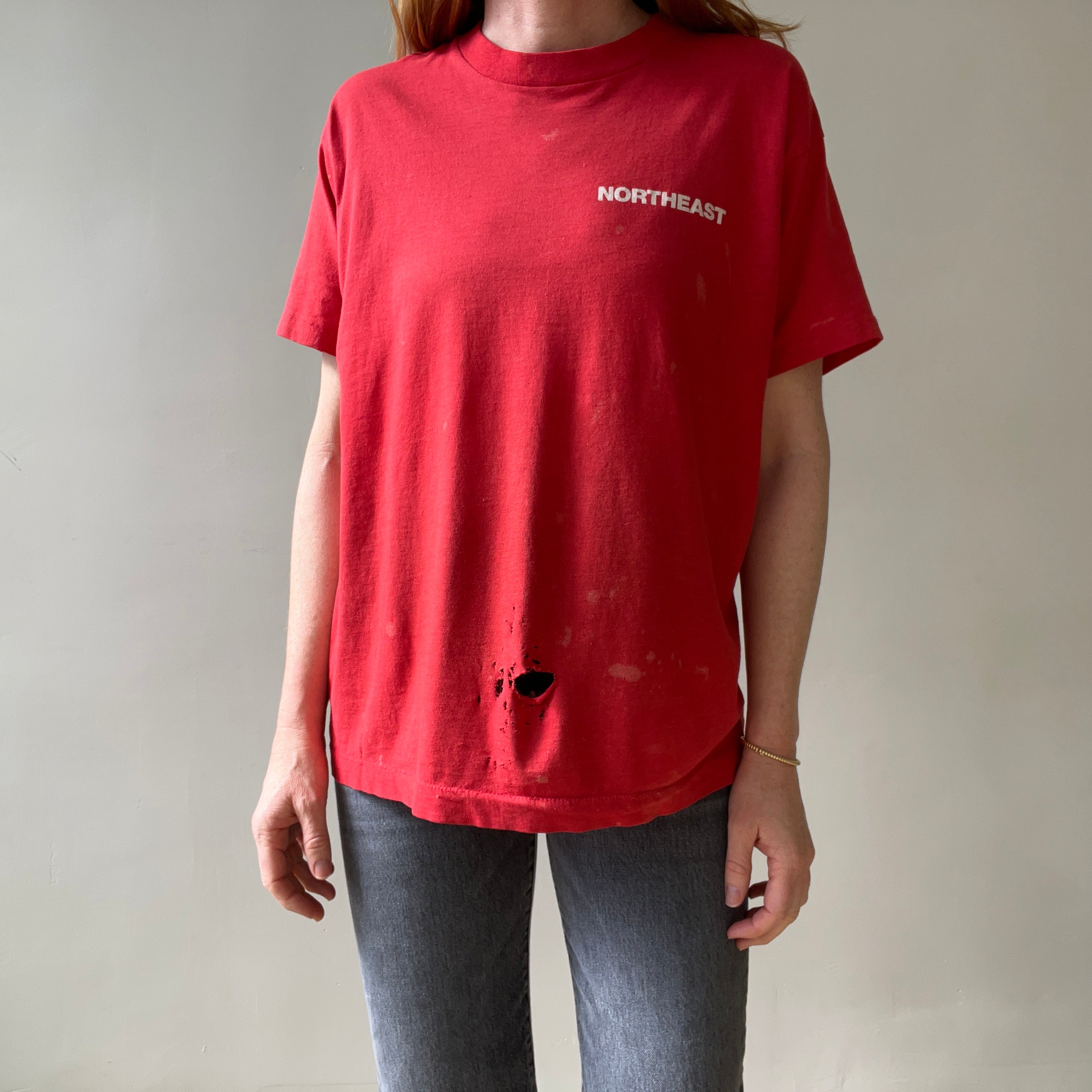 1980s Red Northeast I Am Headed For The Future T Shirt