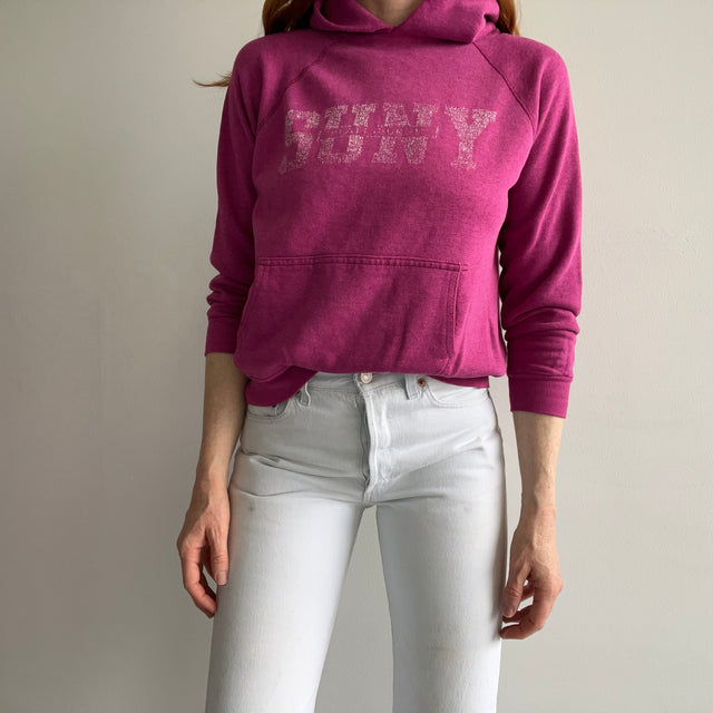 1980s SUNY Thin and Slouchy Hoodie - WOWOW